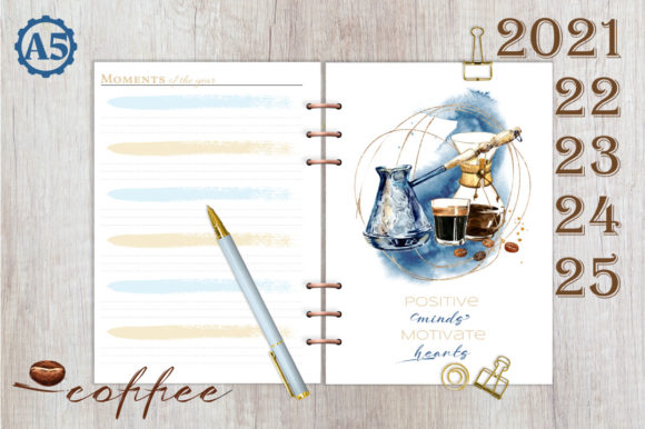 Download Coffee Planner A5 - Dashboard - Planner Collection