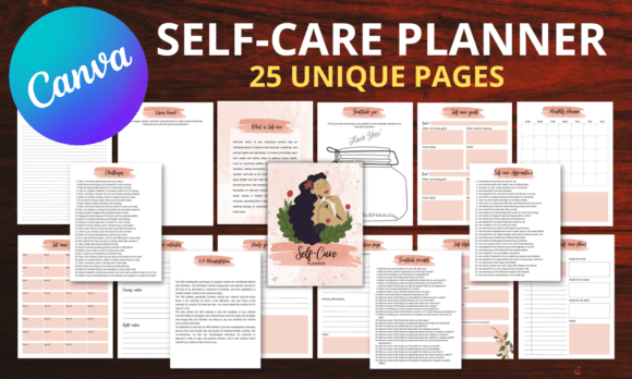 Download Self-Care Planner Canva Template - Planner Collection