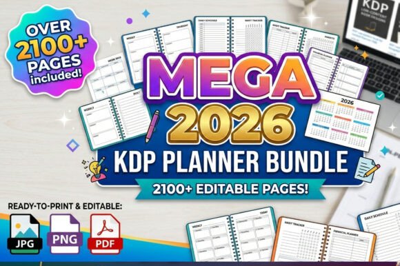 Download 🌟Mega 2026 Kdp Planner Bundle - Kdp planner Collection