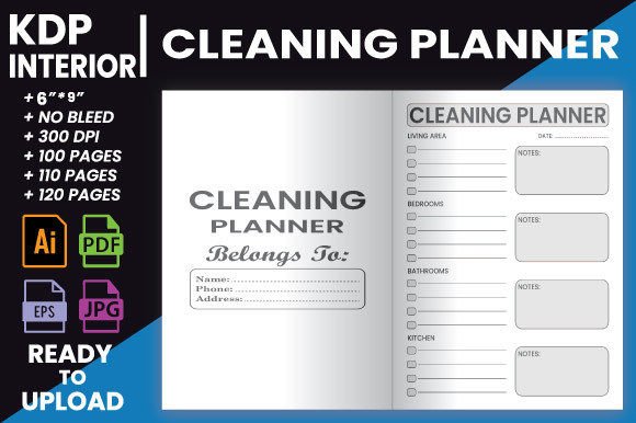Download Cleaning Planner | KDP Interior - Planner Collection