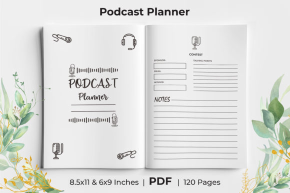 Download Podcast Planner KDP Interior - Planner Collection