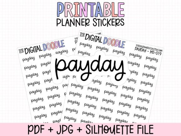 Download Payday Printable Planner Stickers - Planner Collection