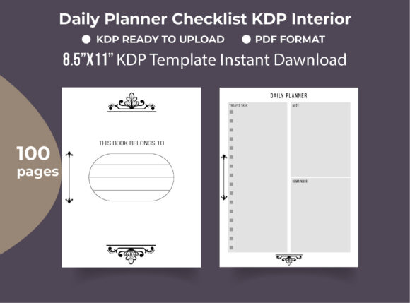 Download Daily Planner KDP Interior Printable - Premium Resources