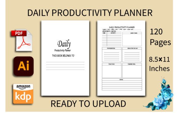 Download Daily Productivity Planner KDP Journal - Planner Collection