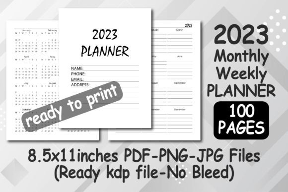 Download 2023 Planner Monthly Weekly - Planner Collection