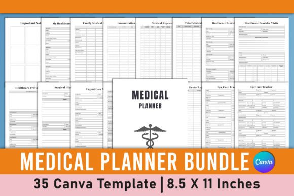 Download Medical Planner Bundle Canva Template - Planner Collection