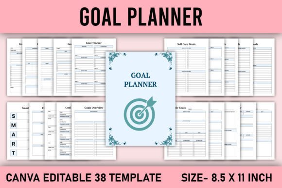 Download Goal Planner Canva Template - Planner Collection