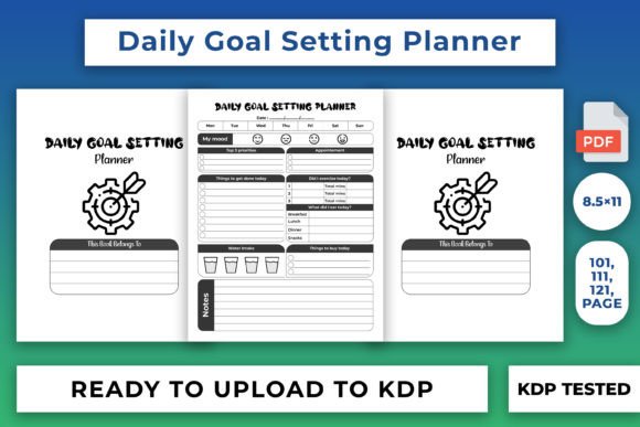 Download Daily Goal Setting Planner KDP Interior - Planner Collection