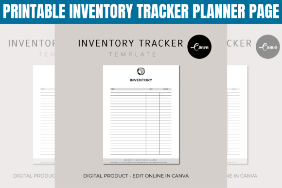 Download Printable Inventory Tracker Planner Page - Planner Collection