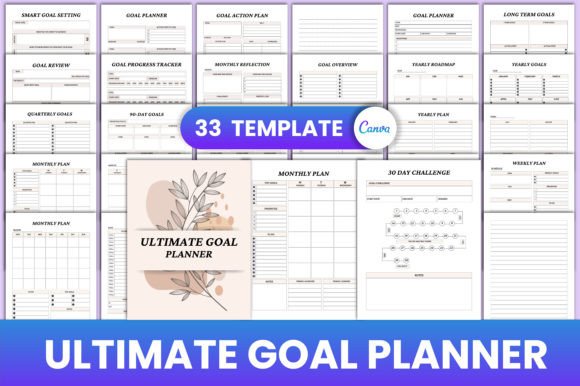Download Ultimate Goal Planner Canva Interior - Planner Collection