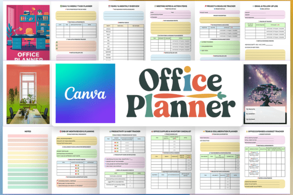 Download Office Planner - KDP Canva Template - Planner Collection