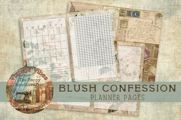 Download Blush Confession Planner Pages - Planner Collection