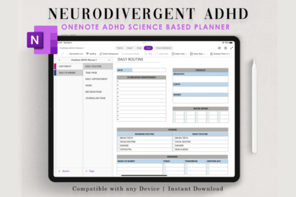 Download ONENOTE Adhd Planner - Planner Collection