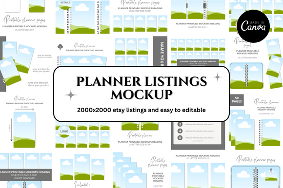 Download Planner Mockup Etsy Listings - Planner Collection