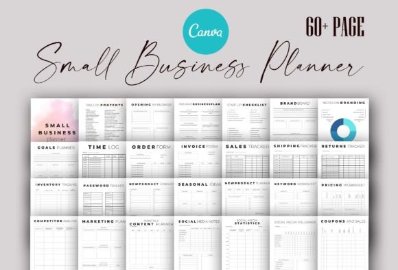 Download Editable Small Business Planner Canva - Planner Collection