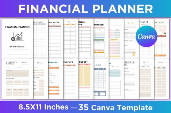 Download Financial Planner Canva Template - Planner Collection