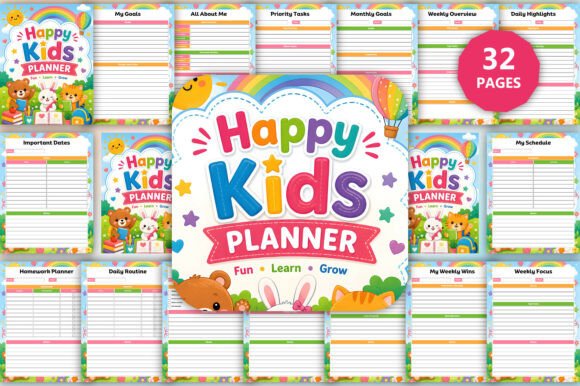 Download Happy Kids Planner - Planner Collection