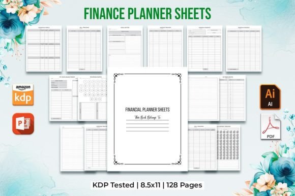 Download Editable Finance Planner Kdp Interior - Planner Collection