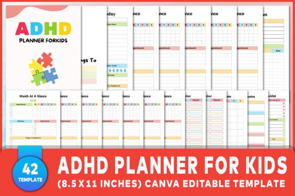 Download Editable ADHD Planner for Kids - Planner Collection