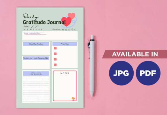 Download Gratitude Planner Printable Planifier - Planner Collection