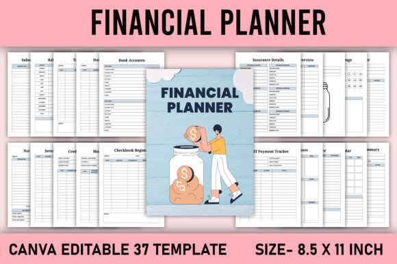 Download Financial Planner Canva Template - Planner Collection