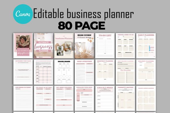 Download Business Planner Canva Templates - Planner Collection