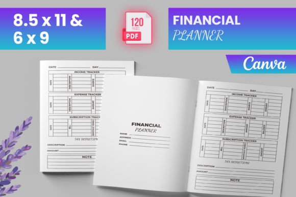 Download Financial Planner for Canva (KDP) - Planner Collection