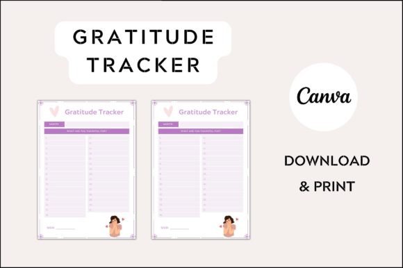 Download Printable Gratitude Tracker - Gratitude tracker Collection