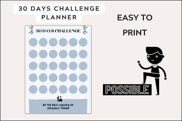 Download 30 Days Challenge Planner Printable - Planner Collection