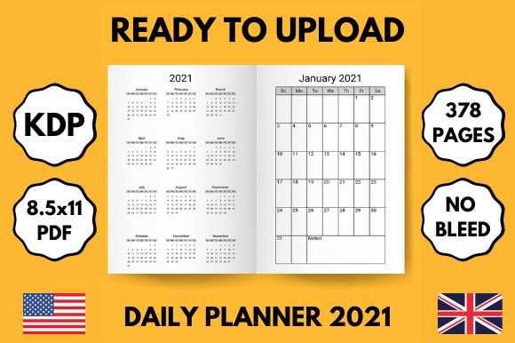 Download Daily Planner 2021 - Ready to Upload - Planner Collection