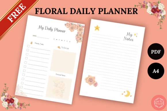 Download Free Printable Floral Daily Planner - Planner Collection