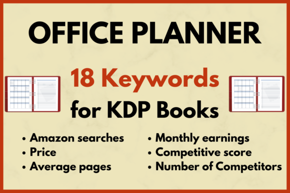 Download Office Planner KDP Keyword Research - Premium Resources