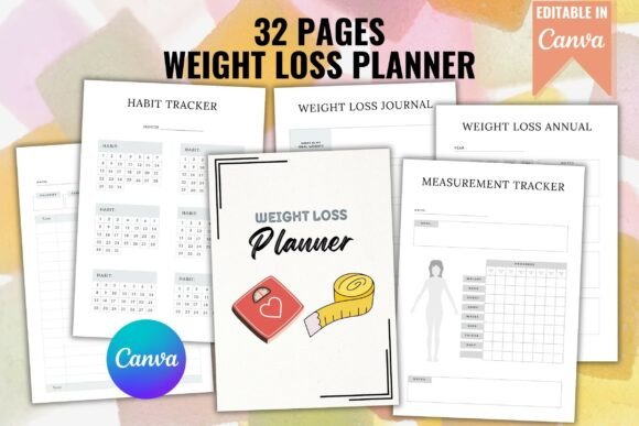 Download 32 Pages Weight Loss Planner - Planner Collection