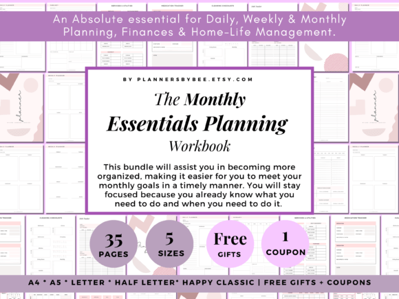 Download Printable Monthly Planner Monthly Budget - Planner Collection
