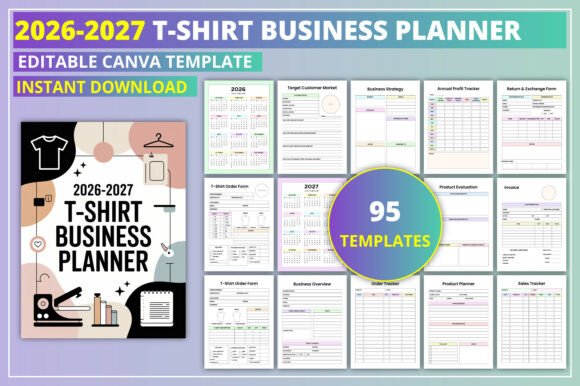 Download 2026-2027 T-Shirt Business Planner - Planner Collection
