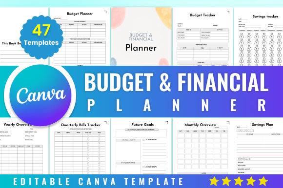 Download Editable Budget &amp; Financial Planner Kdp - Planner Collection